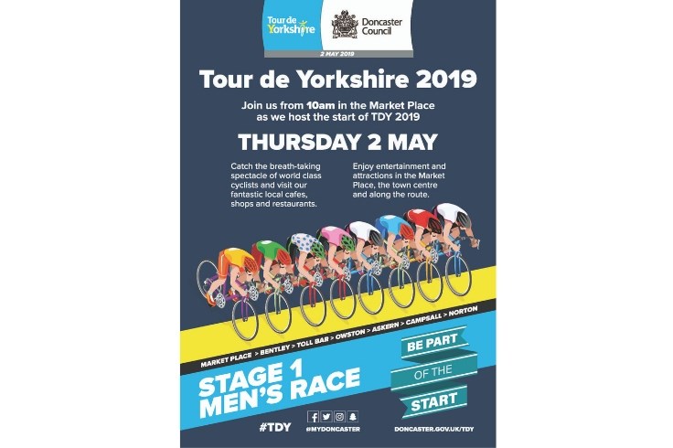 Tour de Yorkshire 2019 event poster